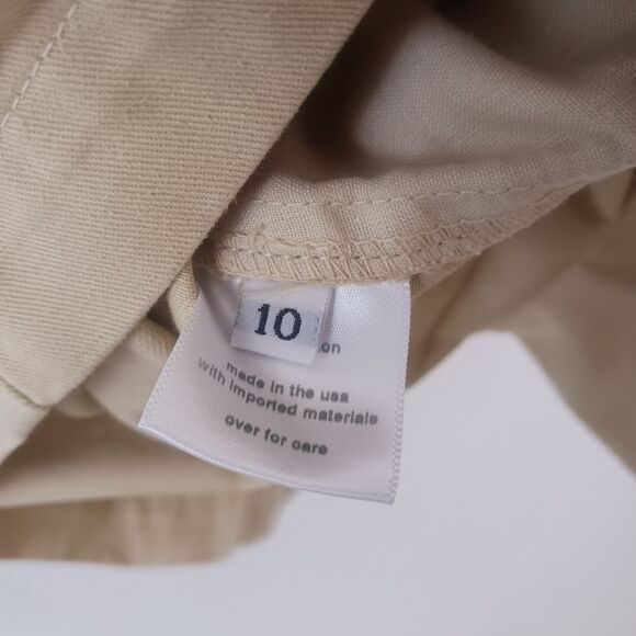 RACHEL COMEY Larch Butter Beige Short Sleeve Button Romper Shortsuit size 10 - Picture 6 of 7